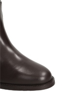 Via Roma 15 Ankle Boots Inside Wedge In Dark Brown Leather