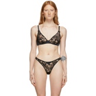 Fleur du Mal Black Lace Magnolia Unlined Bra