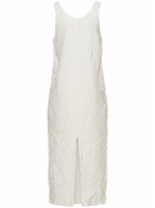 AURALEE Wrinkled Cotton Twill Maxi Dress