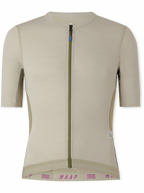 Photo: MAAP - Alt_Road Ripstop-Panelled Stretch-Jersey Cycling Jersey - Neutrals