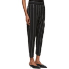 Haider Ackermann Black and White Stripe Kunzite Trousers