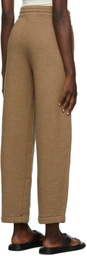 AGOLDE Brown Bow Leg Lounge Pants