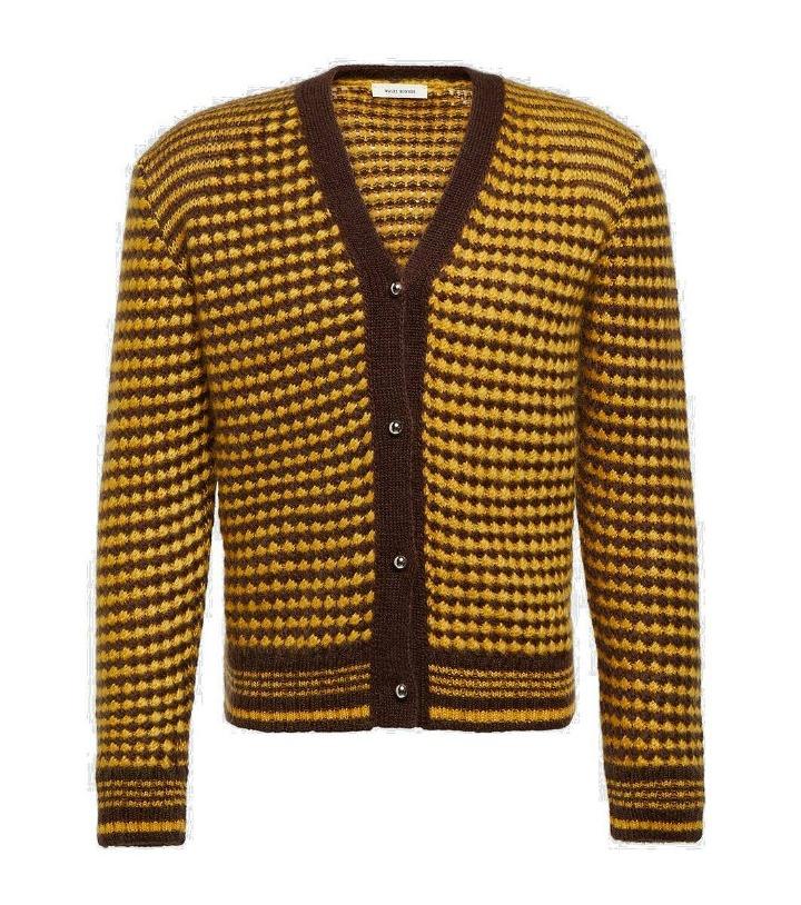 Photo: Wales Bonner Unity striped mohair-blend cardigan