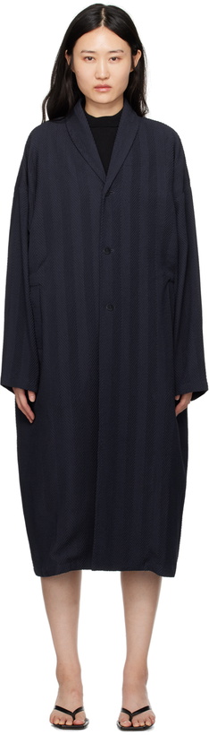 Photo: Cordera Navy Herringbone Coat