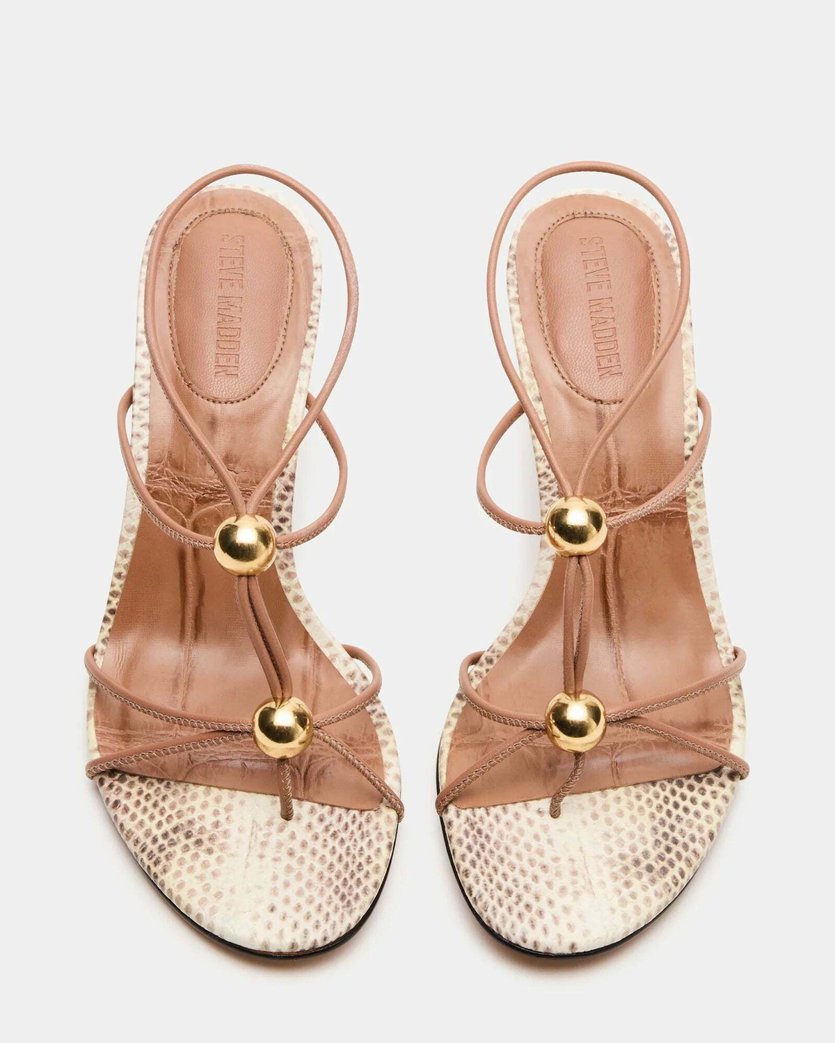 Steve Madden Ramos Heels in Natural Exotic
