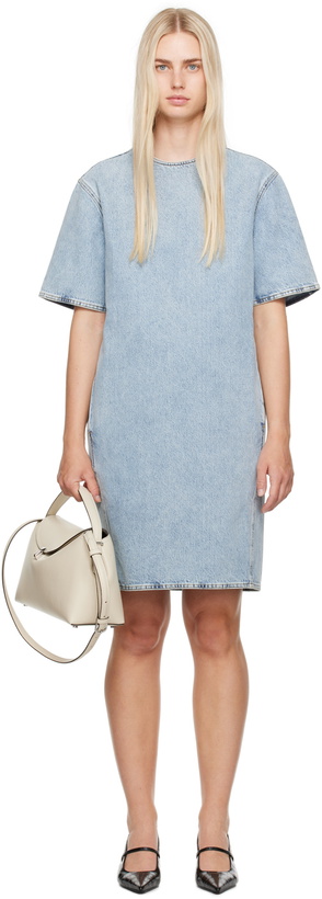 Photo: TOTEME Blue Trapeze Denim Midi Dress