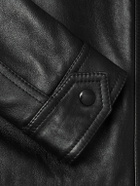 CELINE - Panelled Leather Jacket - Black