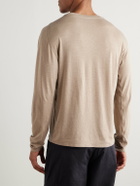 Portal - Drift Merino Wool-Blend Jersey T-Shirt - Brown