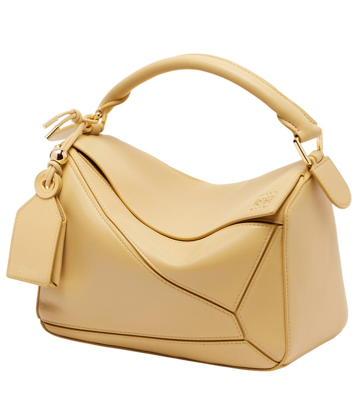 Photo: Loewe Featherlight Puzzle Large leather top-handle bag