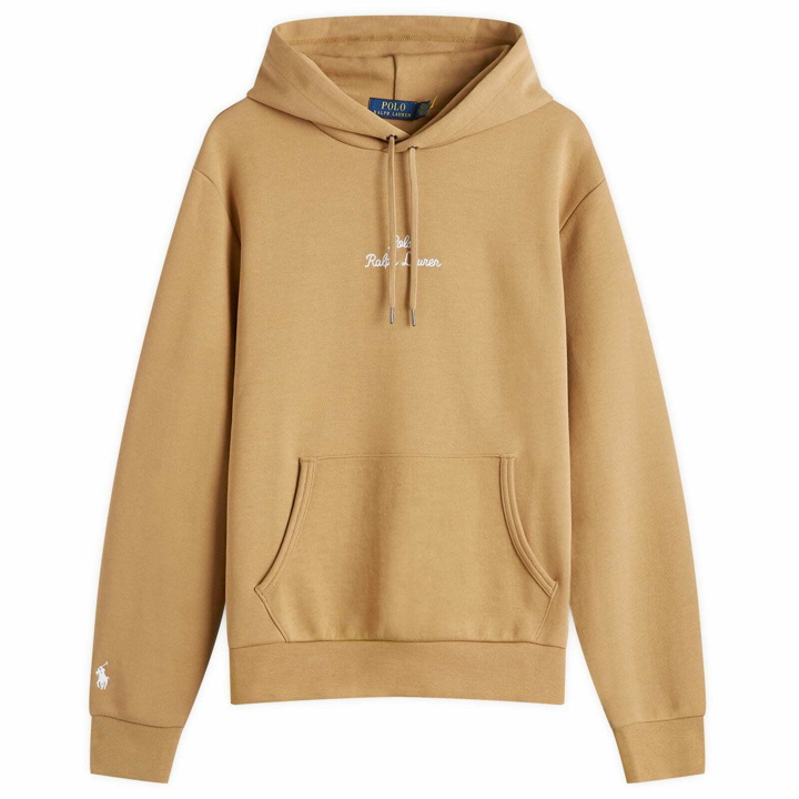 Photo: Polo Ralph Lauren Men's Script Logo Hoodie in New Bronze