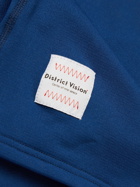 DISTRICT VISION - Johannes Recycled Stretch-Jersey Half-Zip Hoodie - Blue