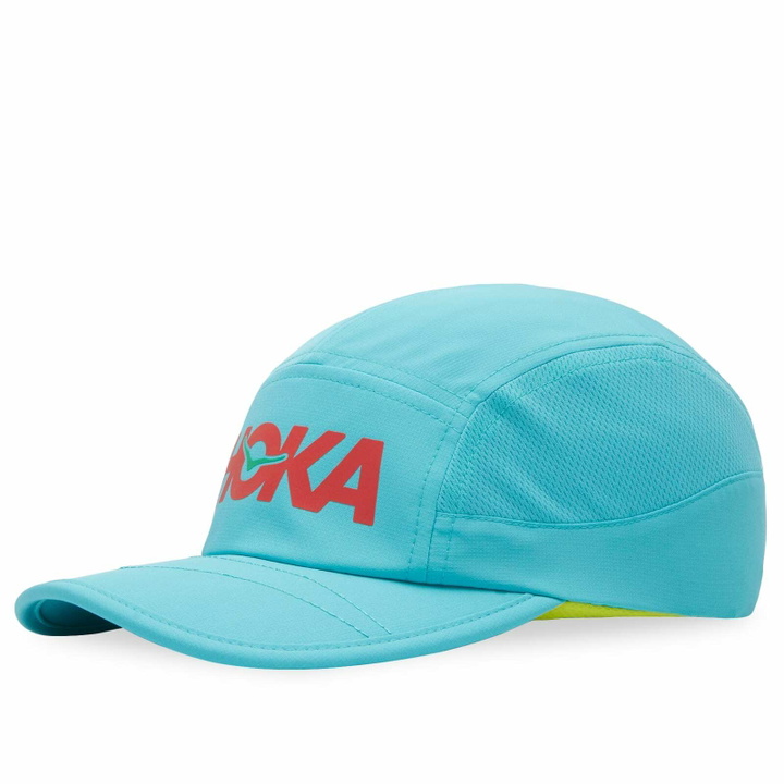 Photo: HOKA ONE ONE Men's U Hoka Run Cap in Cielo Blue 