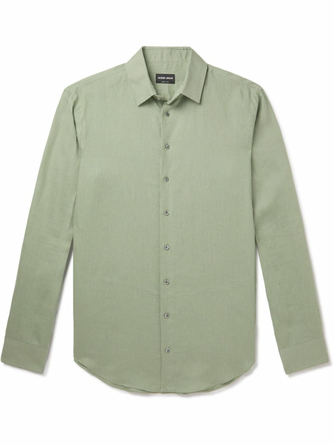 Giorgio Armani Linen Shirt Green Giorgio Armani - Main Image
