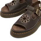 Dr. Martens Women's Dunnet Flower Sandal in Kelp Brown