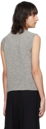 AMI Paris Gray Crewneck Vest