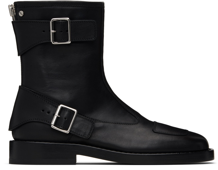 Photo: Ann Demeulemeester Black Eero Ankle Biker Boots