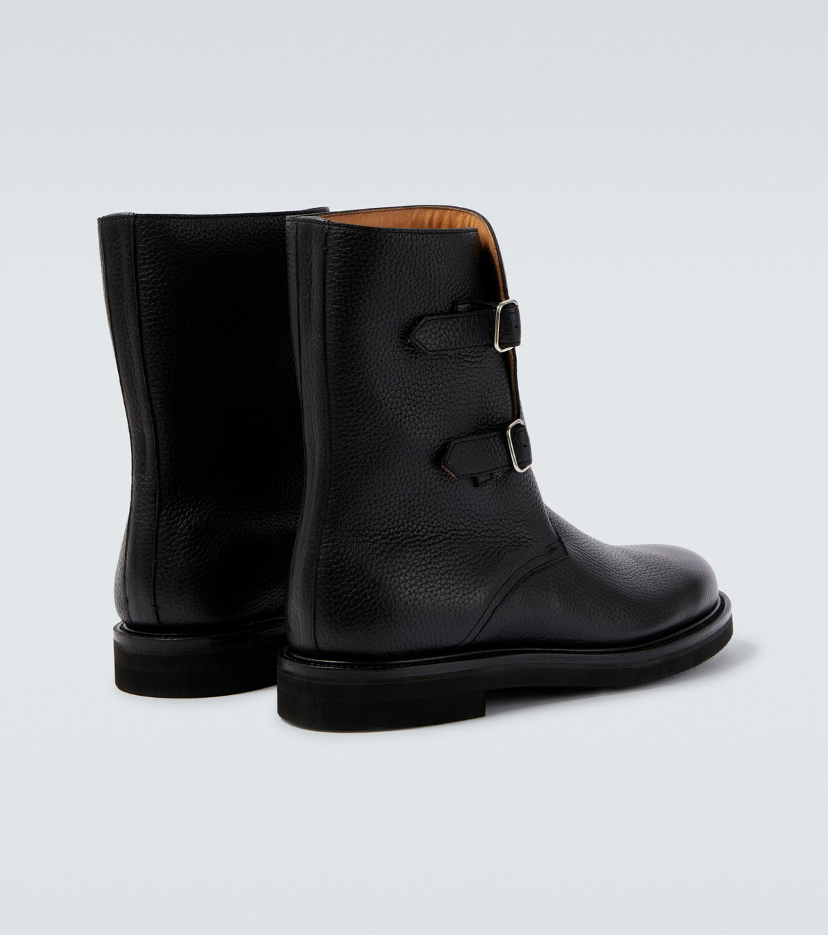 Auralee Leather biker boots