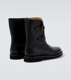 Auralee Leather biker boots