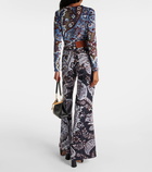 Etro Paisley high-rise flared jeans