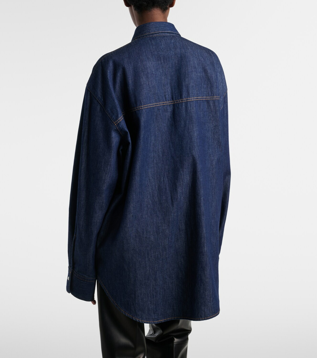 Khaite Christensen oversized denim shirt