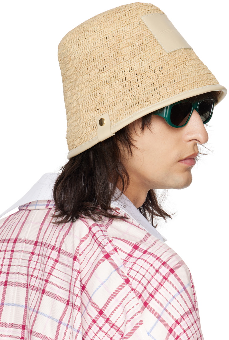 【Jacquemus】LE BOB SOLI◆245AC6423072 Beige Les Classiques 'Le bob Soli' Beach Hat by JACQUEMUS on
