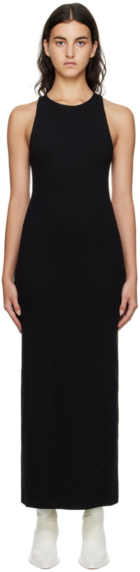 Photo: GAUCHERE Black Ribbed Midi Dress