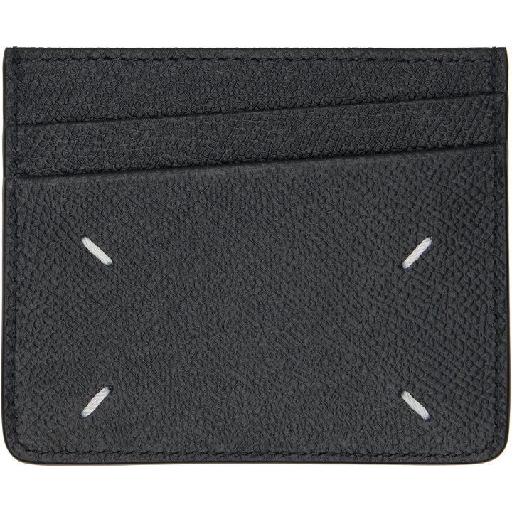 Photo: Maison Margiela Black Four Stitches Card Holder