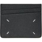 Maison Margiela Black Four Stitches Card Holder