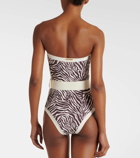 Alexandra Miro Whitney zebra-print swimsuit