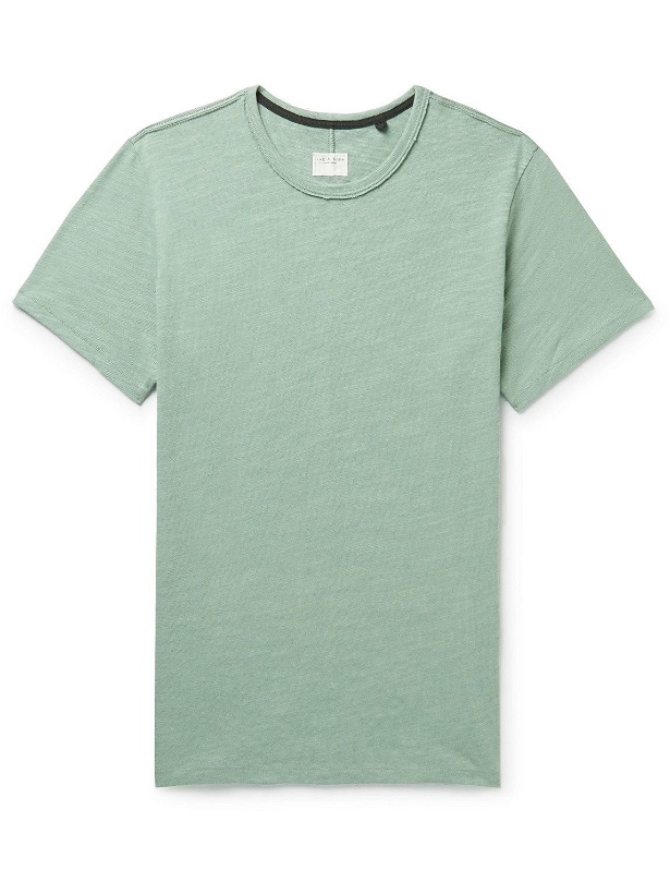 Photo: Rag & Bone - Flame Slub Cotton-Jersey T-Shirt - Green