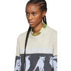 JW Anderson Off-White Jacquard Animal Sweater