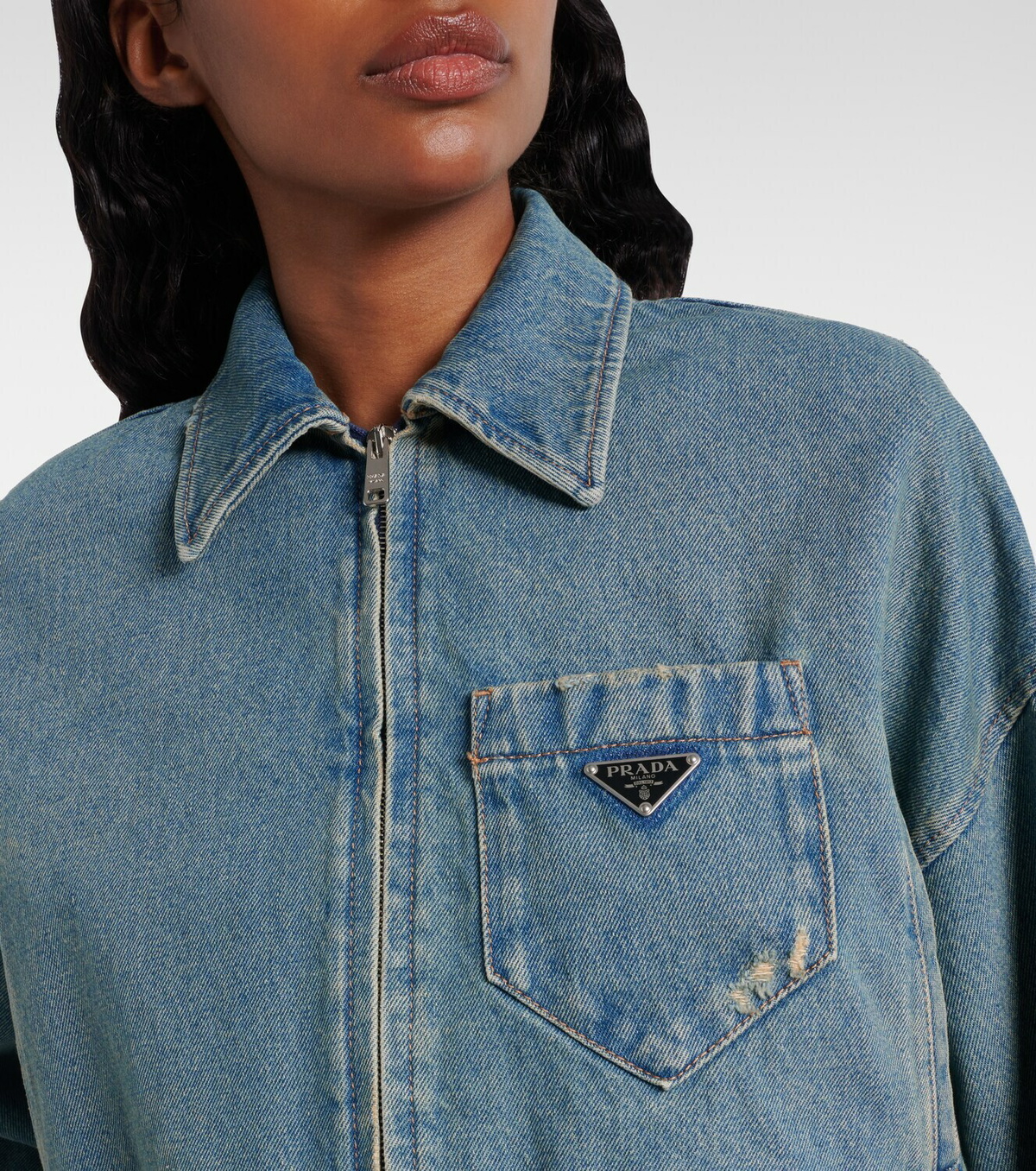 Prada Cropped denim jacket