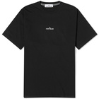 Stone Island Men's Scratched Print T-Shirt in Black