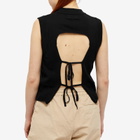 3.Paradis Women's Intarsia Dove Knitted Vest in Black