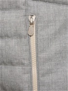 BRUNELLO CUCINELLI - Wool Zip-down Vest