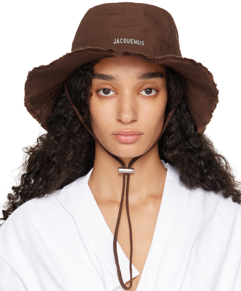 帽子 jacquemus Les Classiques JACQUEMUS: Black Les Classiques 'The Artichaut' Cap | SSENSE