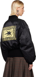 Chopova Lowena Black Glide Bomber Jacket