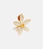 Oscar de la Renta Orange Blossom enamel earrings