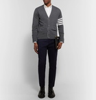 Thom Browne - Slim-Fit Striped Cashmere Cardigan - Men - Gray