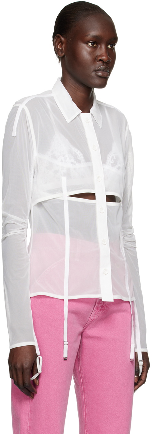 Jacquemus White Le Papier 'La Chemise Vela' Shirt Jacquemus