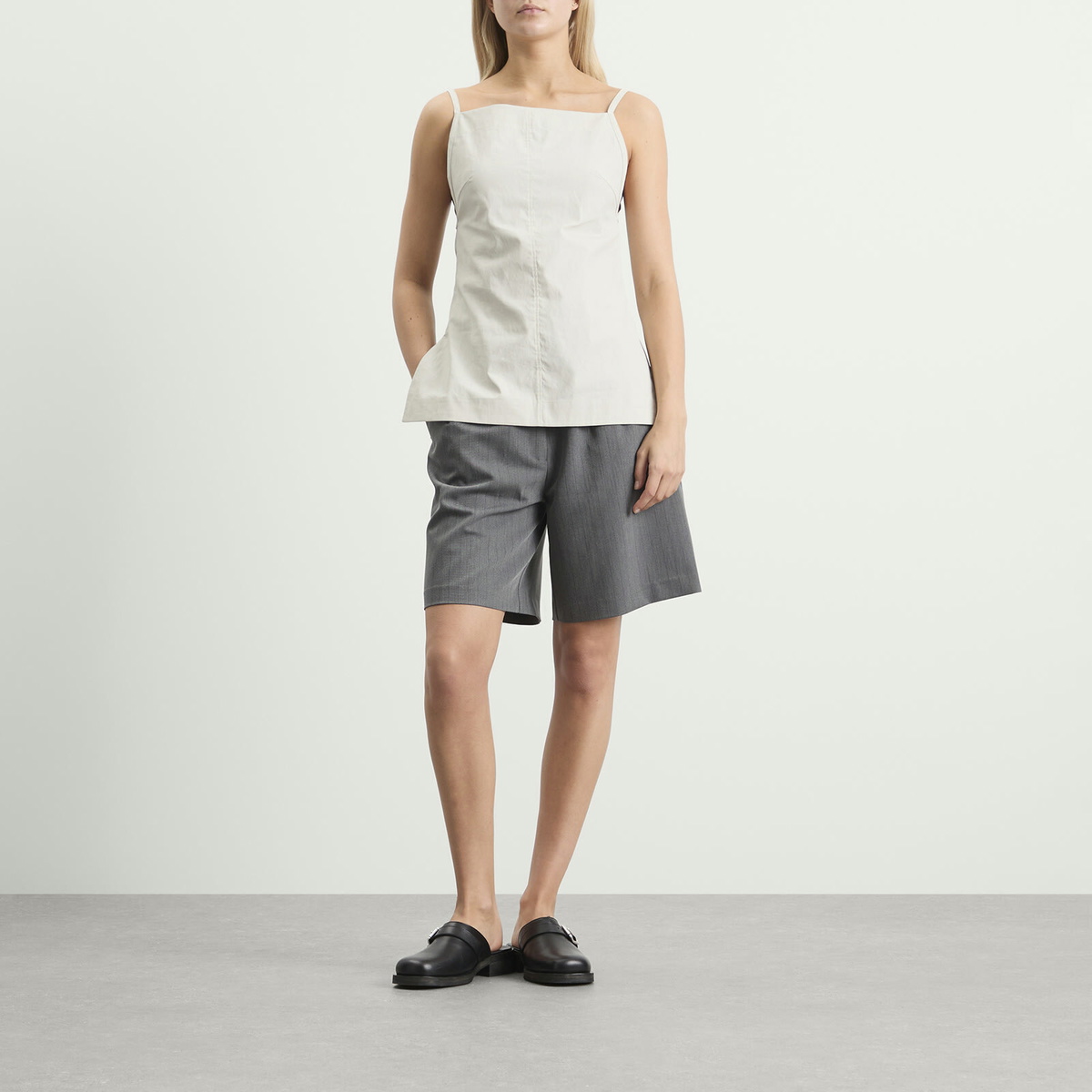 Studio Nicholson Women's Apron Top in Bone