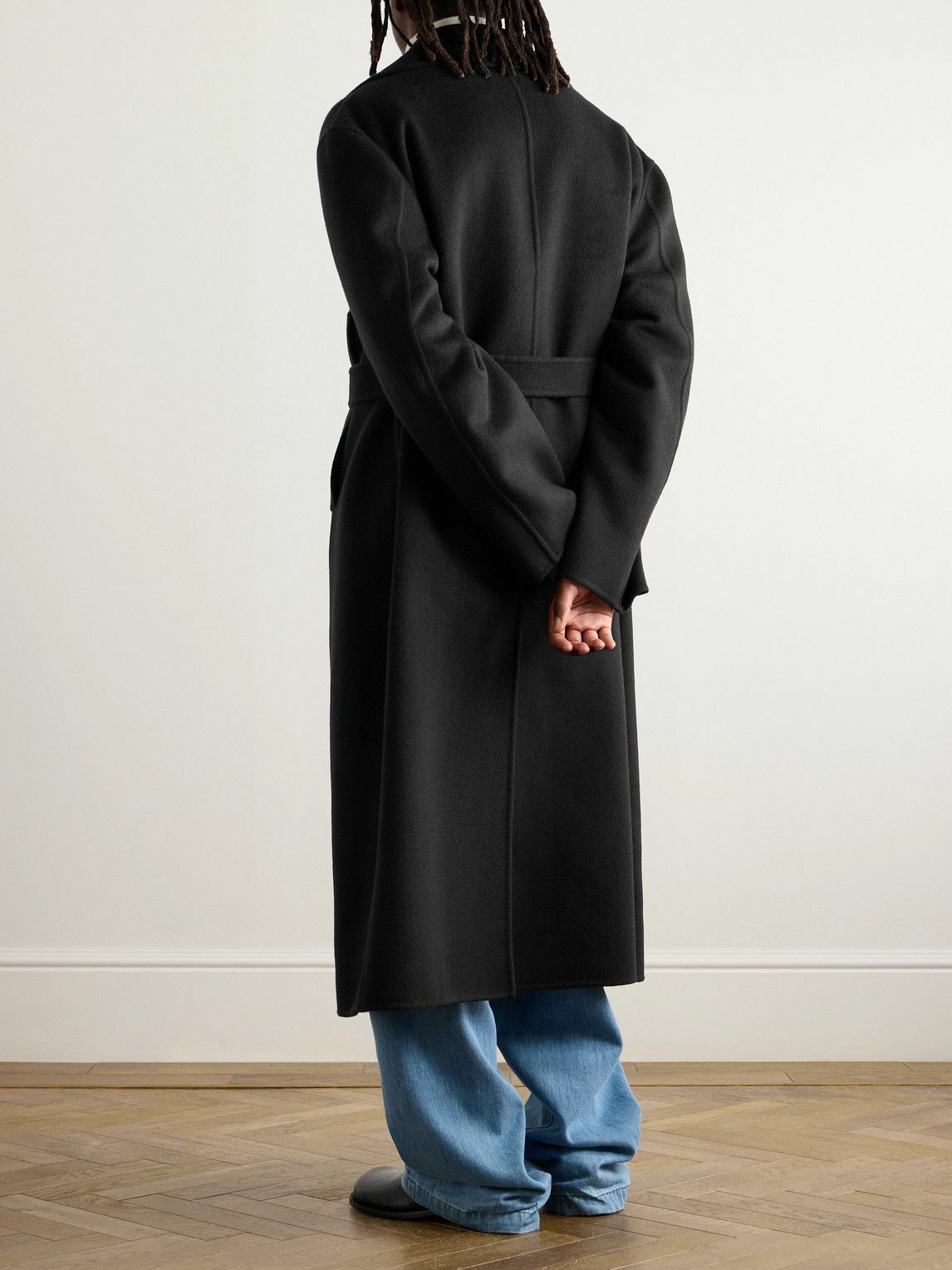 新品未使用 JIL SANDER /Double Face Wool Coat Jil Sander - Double-Breasted Belted Double-Faced Cashmere