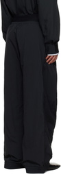 ALAINPAUL Black Knee Shape Track Pants