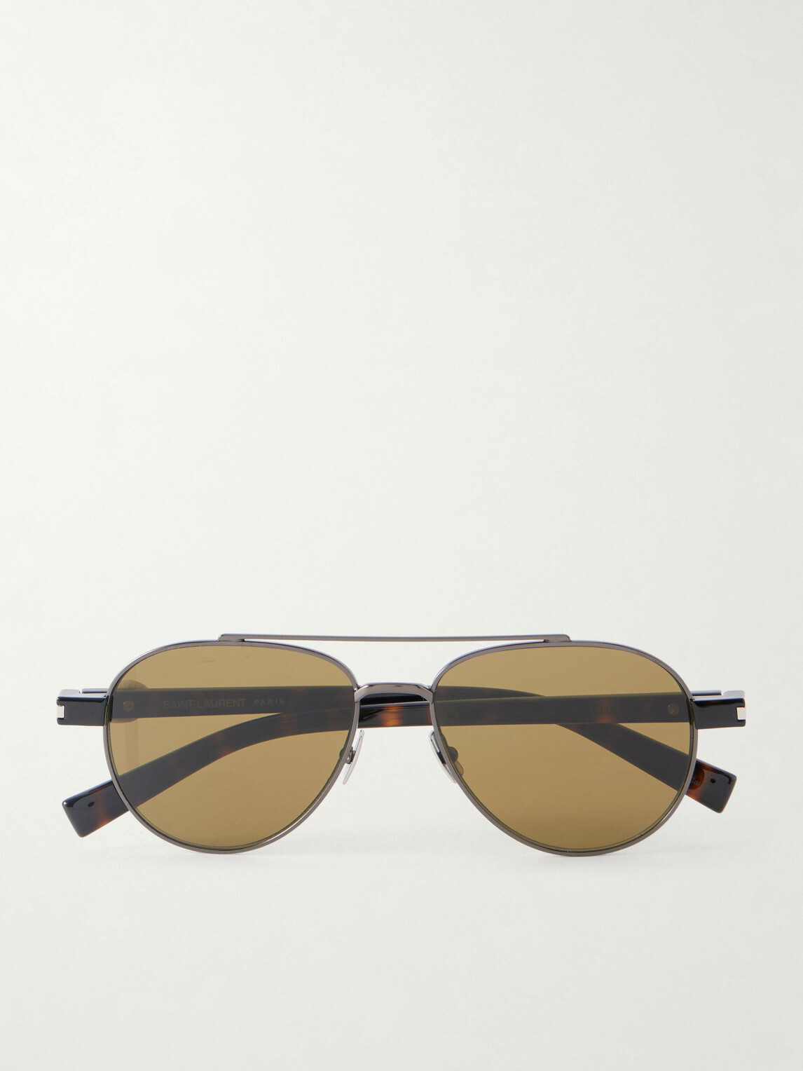 SAINT LAURENT - Aviator-Style Black-Tone Sunglasses