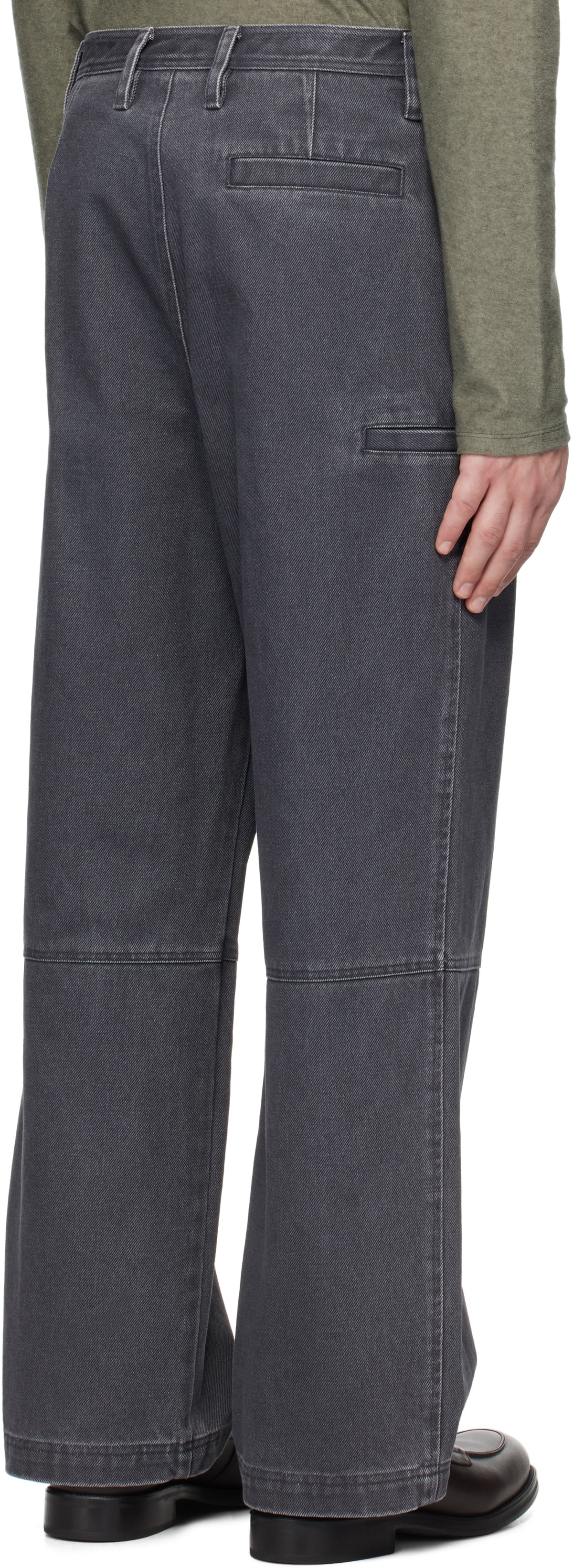 LE17SEPTEMBRE Navy Washed Side Pocket Jeans