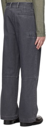LE17SEPTEMBRE Navy Washed Side Pocket Jeans