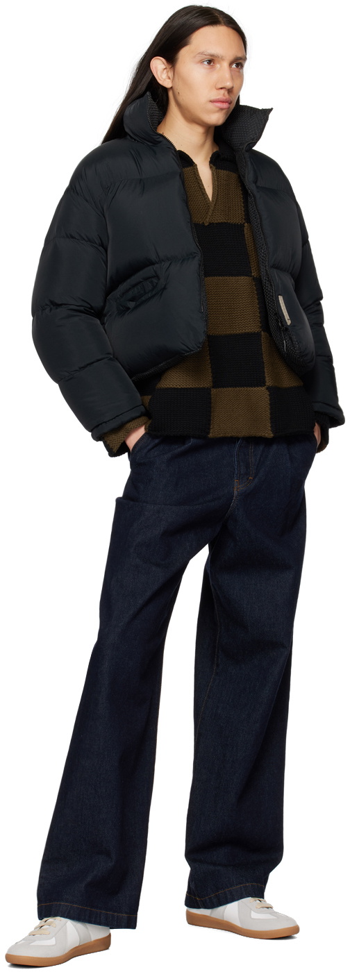 Connor McKnight Brown & Black Tile Rugby Sweater