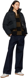 Connor McKnight Brown & Black Tile Rugby Sweater
