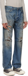 Rick Owens DRKSHDW Blue Temple Kurdt Jeans