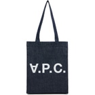 A.P.C. Navy Laure Tote